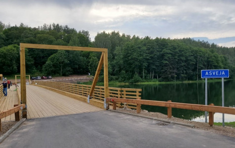 Baigtas Asvejos medinio tilto remontas