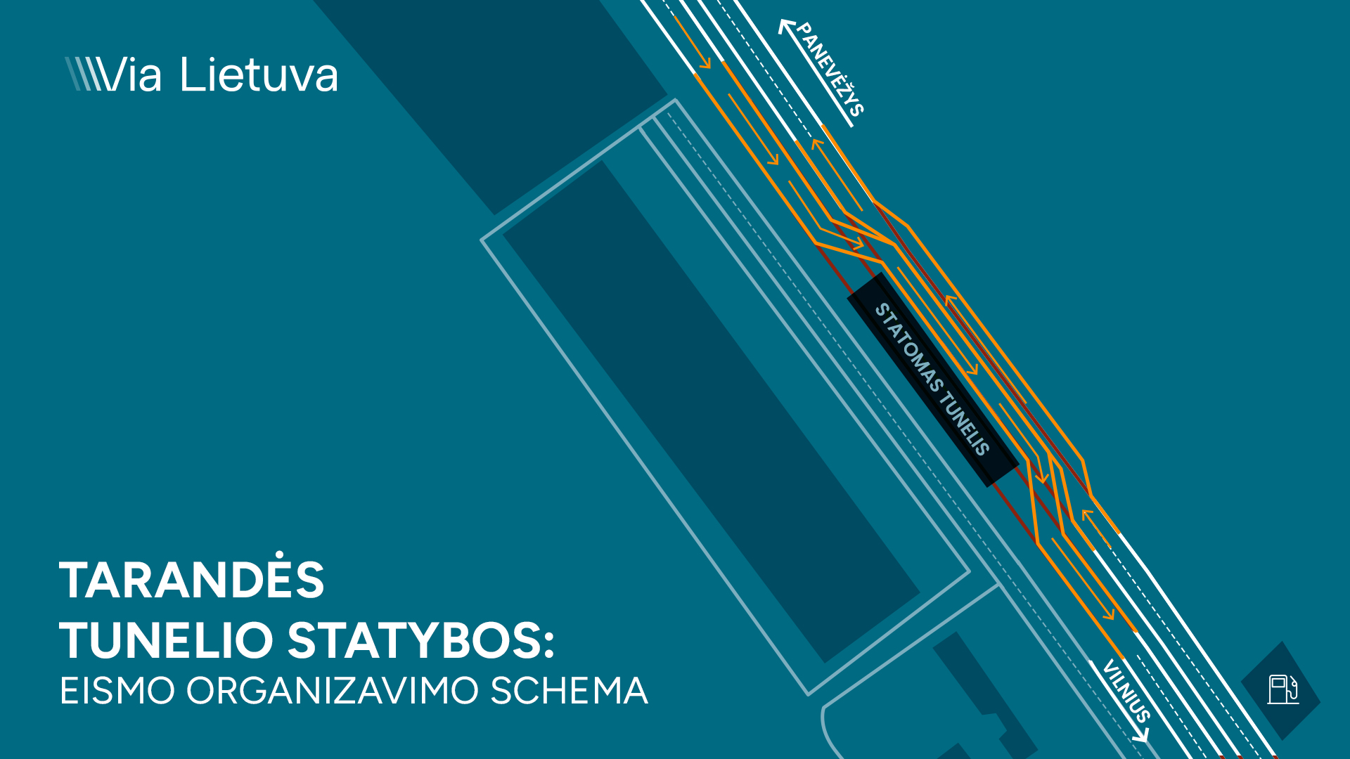 „Via Lietuva“: nuo pirmadienio keičiasi eismo organizavimo tvarka ties Tarandės tuneliu